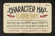 Elvison, a Sans Serif Font by Burntilldead (Thumbnail 2 of 12)