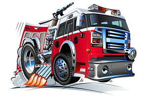 Cartoon Fire Truck