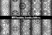 100 Mandalas Seamless Patterns, a Pattern Graphic by Elinorka (Thumbnail 15 of 23)