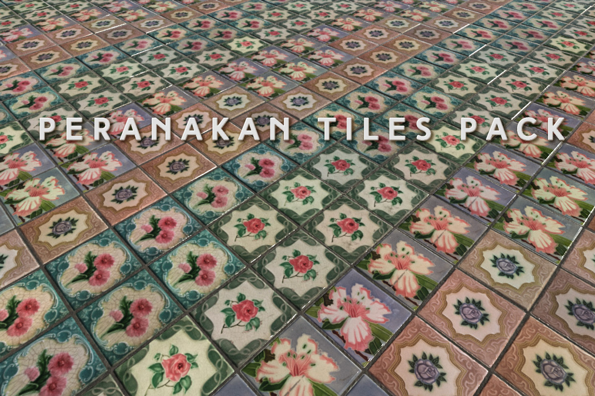 Peranakan Tiles (Tileable), a Textures & Material 3D Model by Fiat Lux (Photo 2 of 7)
