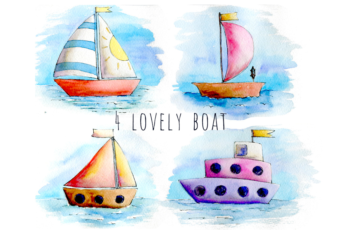 Sea watercolor adventures, an Animal Illustration by Funny-sunny (Photo 4 of 16)