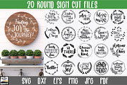 Round Sign SVG Bundle - Volume 2, an Illustration by OldMarket Designs (Thumbnail 1 of 11)