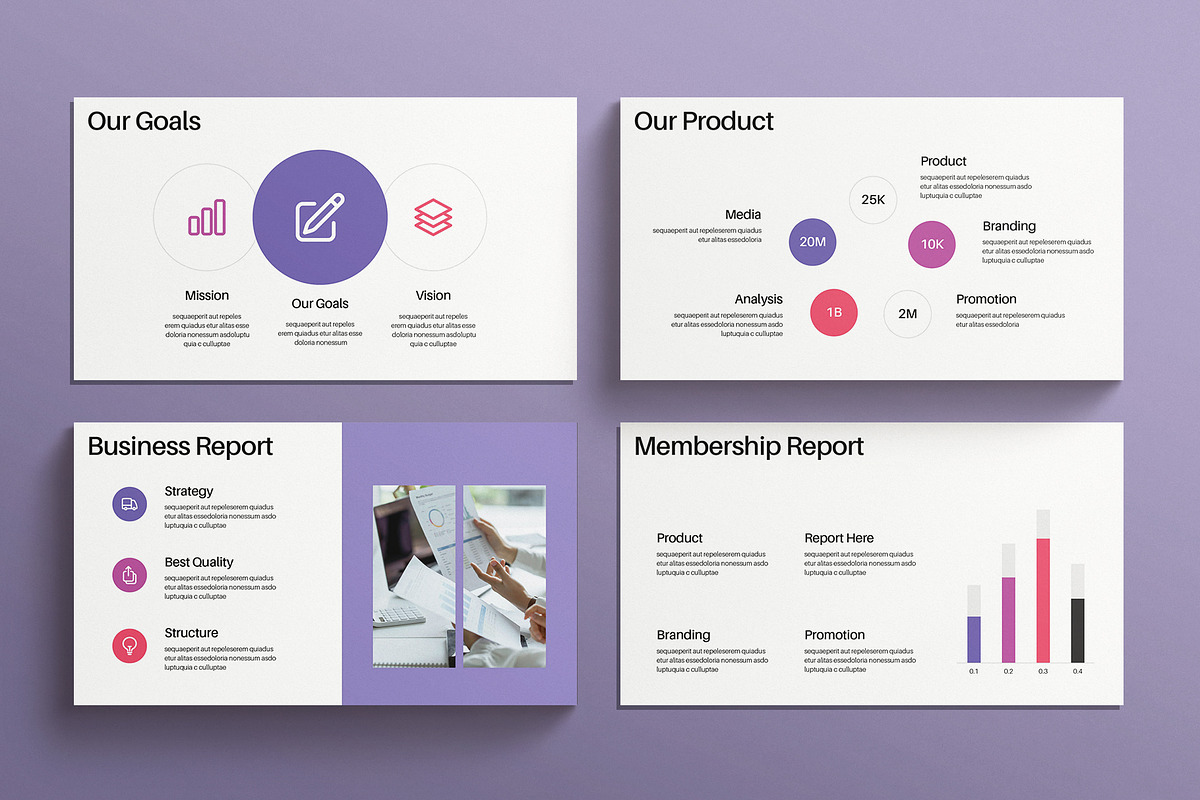Annual Report Presentation Template, a Presentation Template by E-Type (Photo 4 of 5)