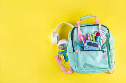 Back to school colorful background