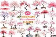 Japanese Cherry Blossom Tree, an Illustration by DreamCafeArt (Thumbnail 1 of 7)