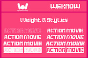 Action Movie font, a Font by weknow (Thumbnail 8 of 8)