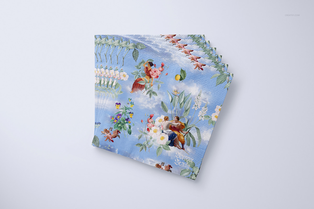 Napkins Mockup Set, a Merchandise Mockup by creatsy5 (Photo 6 of 15)