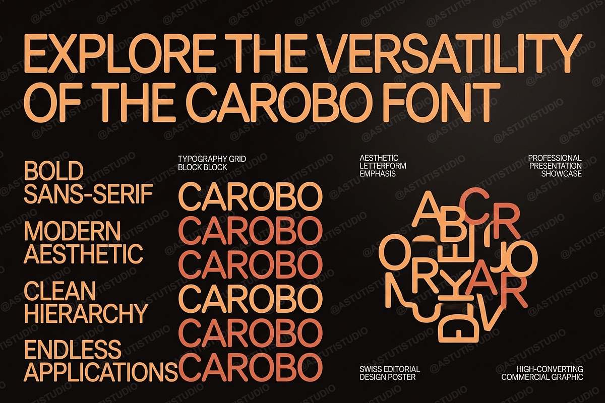 Carobo | Modern Sans Serif, a Sans Serif Font by Astuti Studio (Photo 24 of 25)