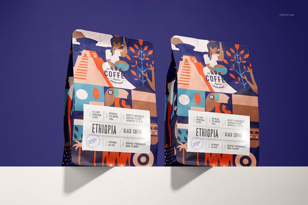 Coffee Bag Mockup Set, a Product Mockup by creatsy5 (Photo 5 of 15)