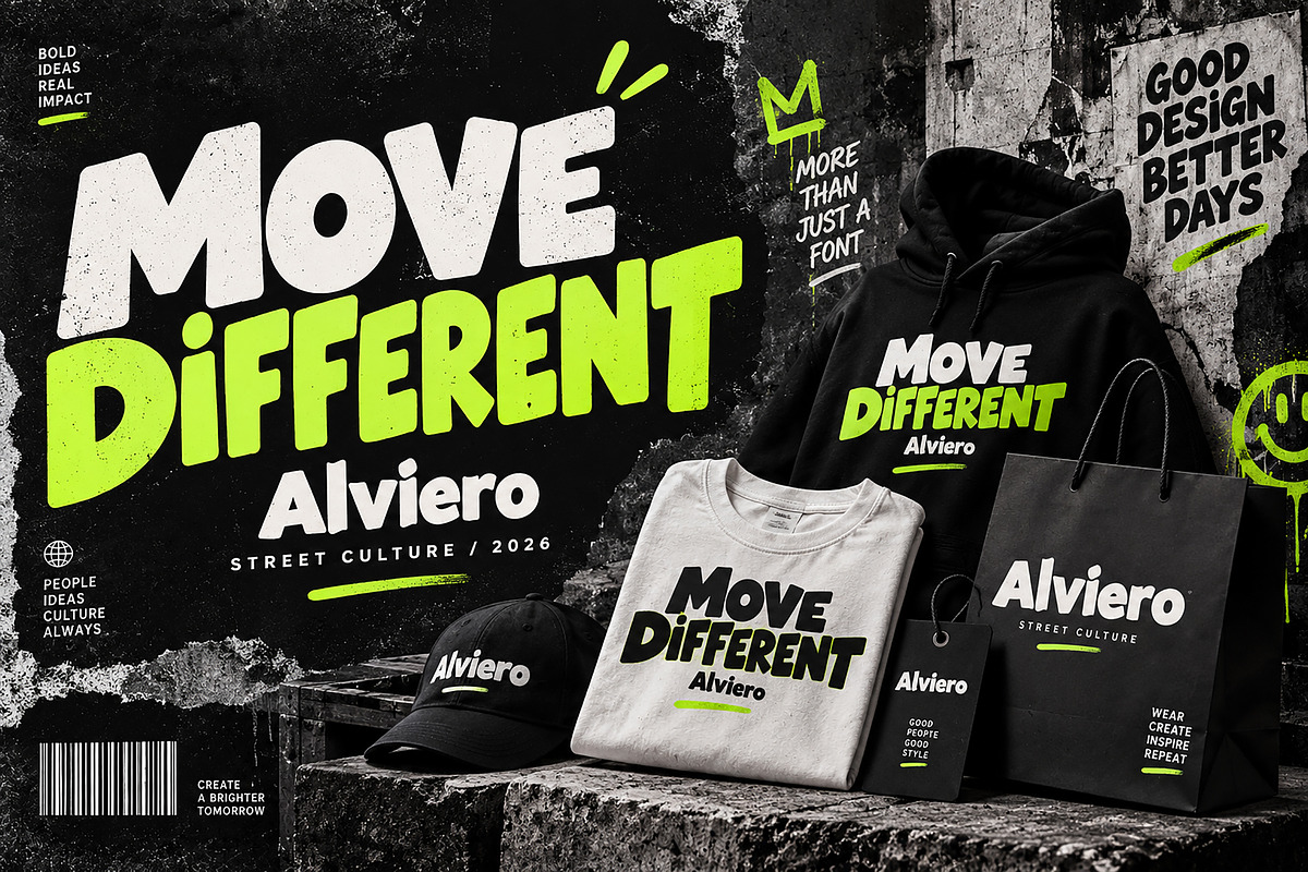 Alviero — Bold Playful Display Font, a Script Font by Wow Magic (Photo 4 of 5)