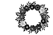 Elegant floral wreath silhouette, an Illustration by Amazin_art (Thumbnail 13 of 41)