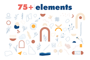 Modern abstract & butterflies set, an Illustration by museberry (Thumbnail 4 of 7)