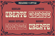 Disco Paradise – a Psychedelic Font, a Slab Serif Font by Blankids Studio (Thumbnail 9 of 10)