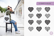 Floral Hearts Vector Clipart Set, an Object Graphic by Alena Koval (Thumbnail 5 of 12)