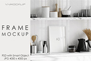 Kitchen Frame Mockup PSD JPG, a Poster Template by VNmockup (Thumbnail 2 of 5)