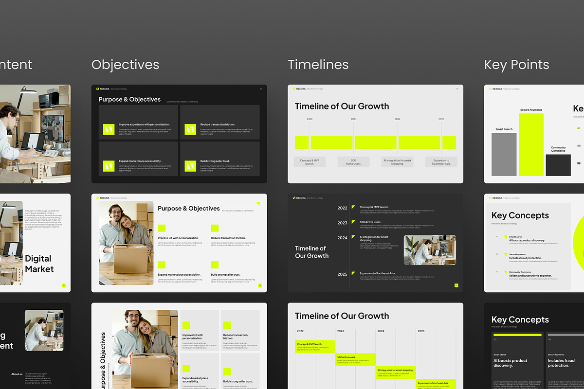 Nexora - Business Pitch PowerPoint, a Presentation Template by SLAB! Design (Photo 7 of 9)