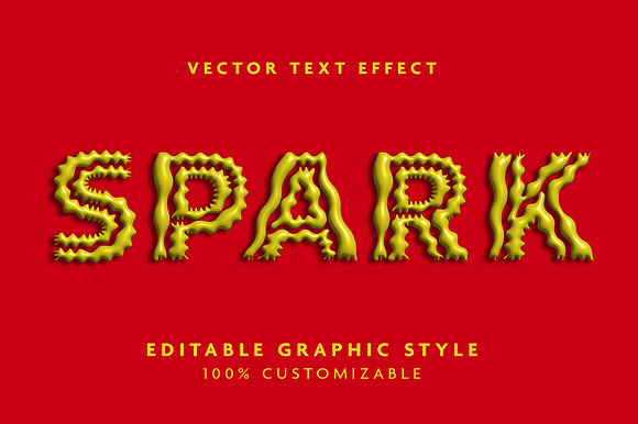 Wavy Melted Shiny Text Effect preview 3
