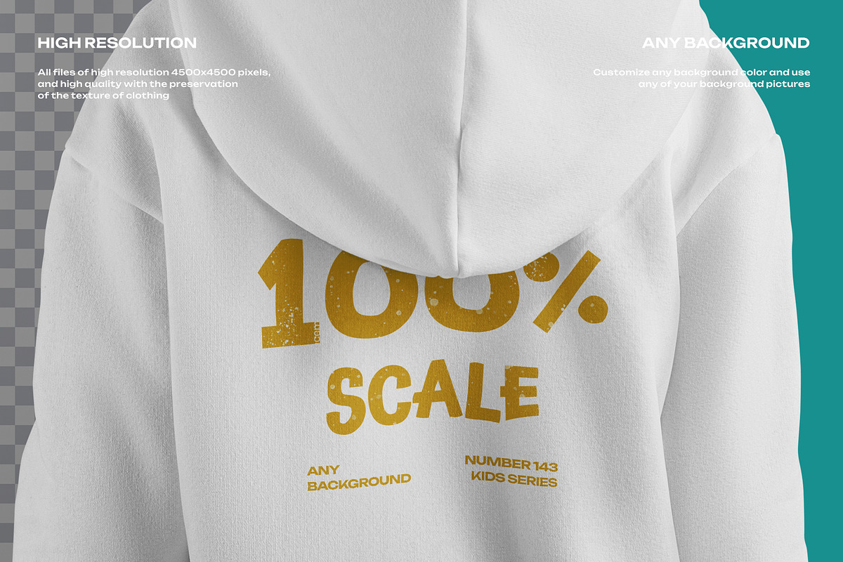 3 Mockups of a Children's Hoodie, a Hoody Mockup by Grow Design Craft Studio (Photo 6 of 7)