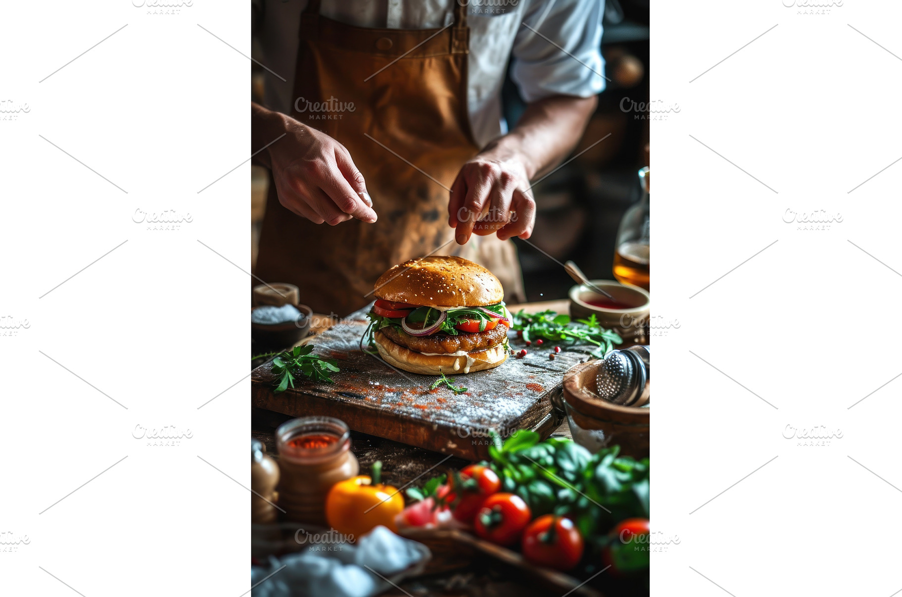 Man hands hold cheese burger, a Food & Drink Photo by Yulia Furman