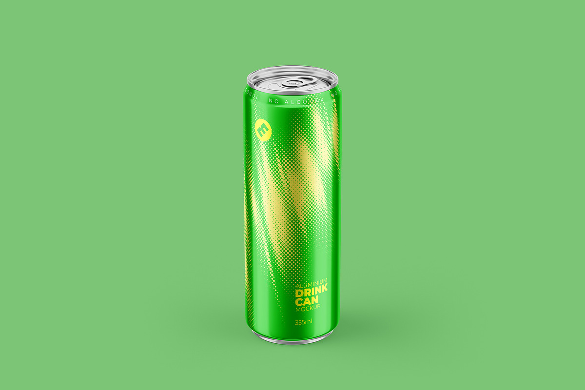 Sleek 355ml Aluminium Can Mockup, a Packaging Mockup by easymock (Photo 11 of 12)