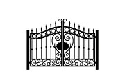Ornate Wrought Iron Gate Vector Bund, an Illustration by Designs_River (Thumbnail 45 of 47)