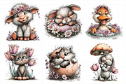 Whimsical Spring Animal Clipart, an Illustration by Daily.Designs (Thumbnail 5 of 7)
