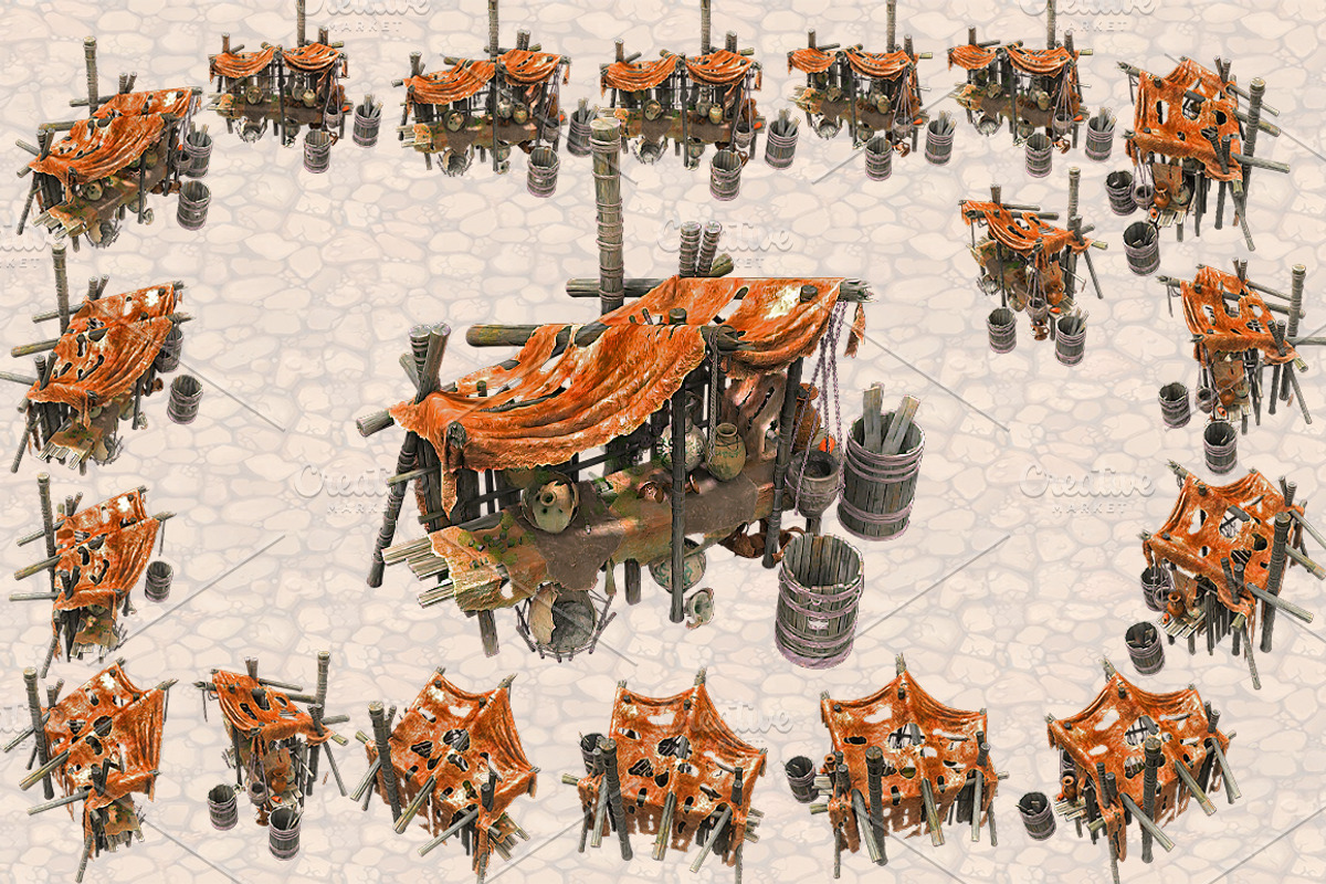 Isometric Ancient City Pack, an Object Graphic by Beatheart Creative Studio (Photo 12 of 77)