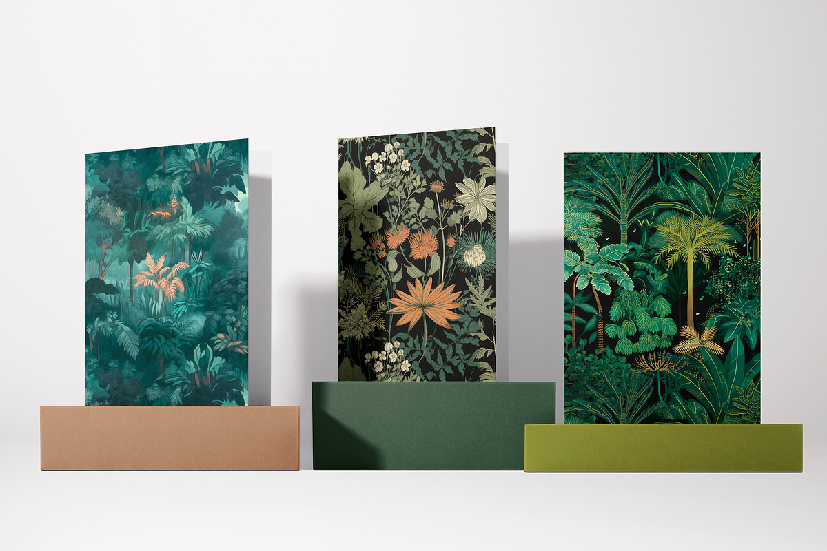 Jungle Set of 9 Seamless Patterns