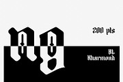 Kharmond Blackletter Font, a Blackletter Font by Maulana Creative (Thumbnail 5 of 8)