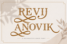Revij Anovik - Decorative Serif Font