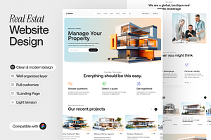 Real estate Landing Page, a Design Template by sajon.co