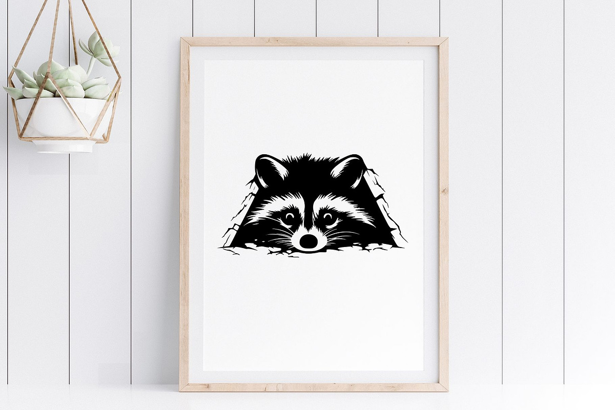 Raccoon SVG Bundle - Raccoon Clipart, an Animal Illustration by YouniqueArtwork (Photo 4 of 5)