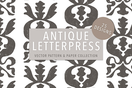 Letterpress Ornament Pattern Set