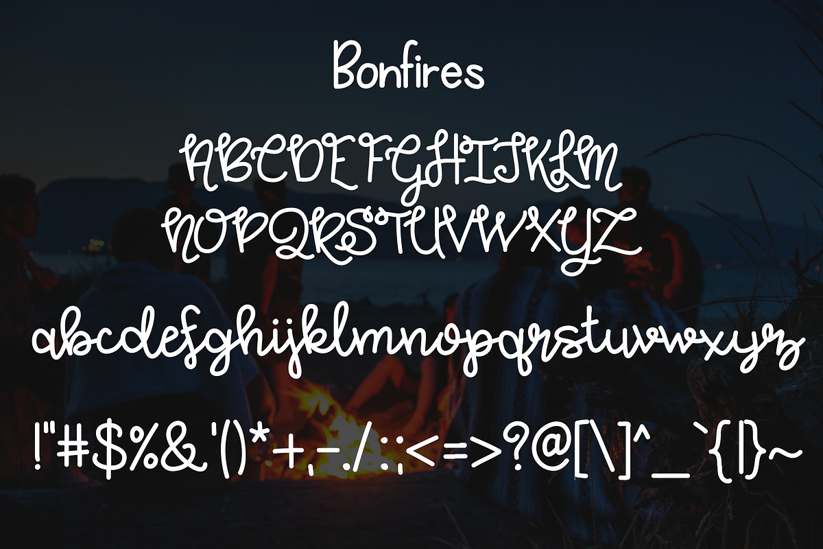 Bonfires & Beaches a Font Duo preview 2