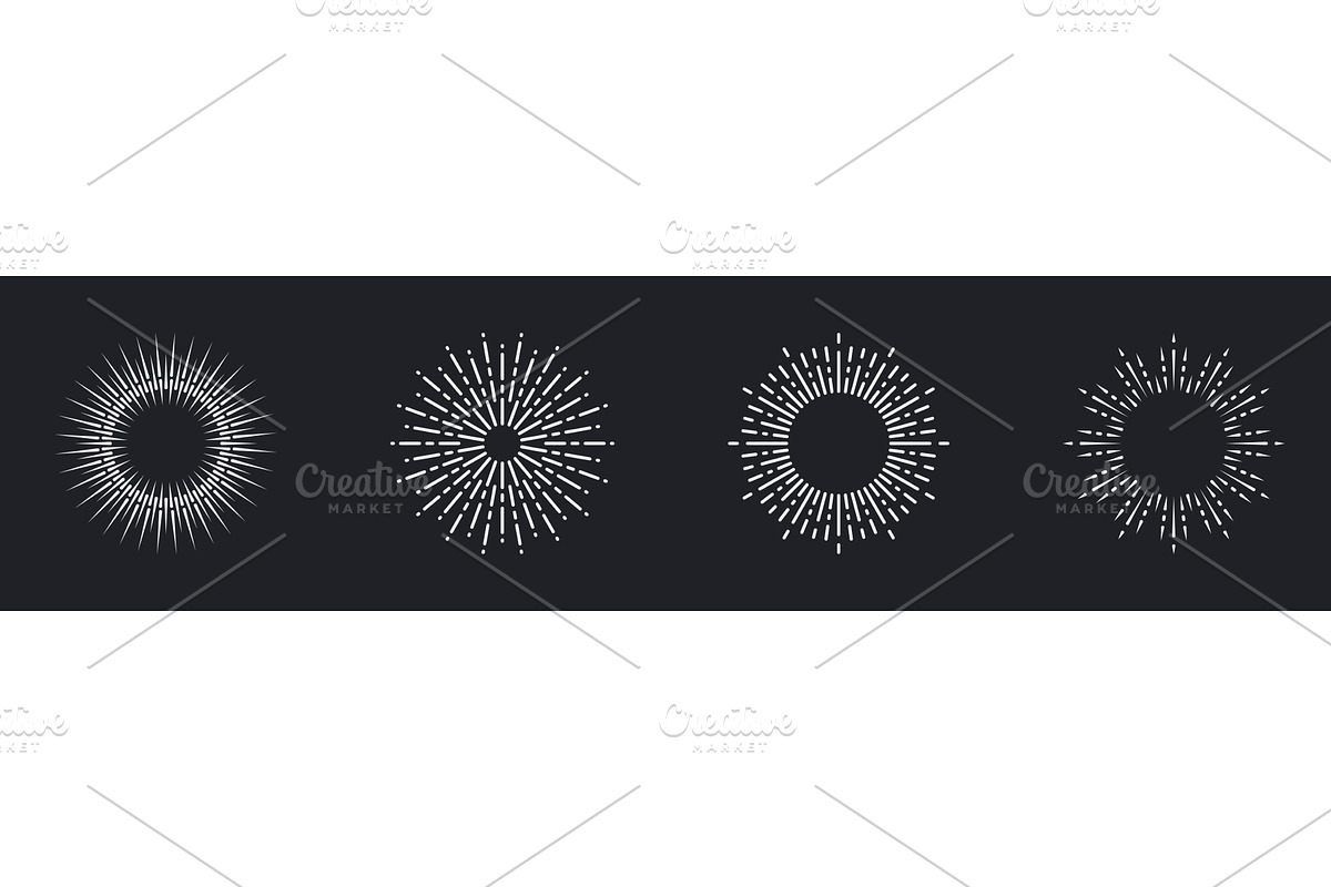 Sunburst, Circle Sun Burst, an Object Illustration by Gentle Studio