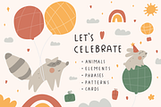 Let's celebrate, an Animal Illustration by cutelevindesign (Thumbnail 1 of 11)