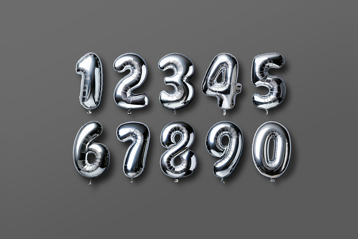 Foil Balloon - Letters & Numbers, an Object Graphic by Avelina Studio (Photo 3 of 5)