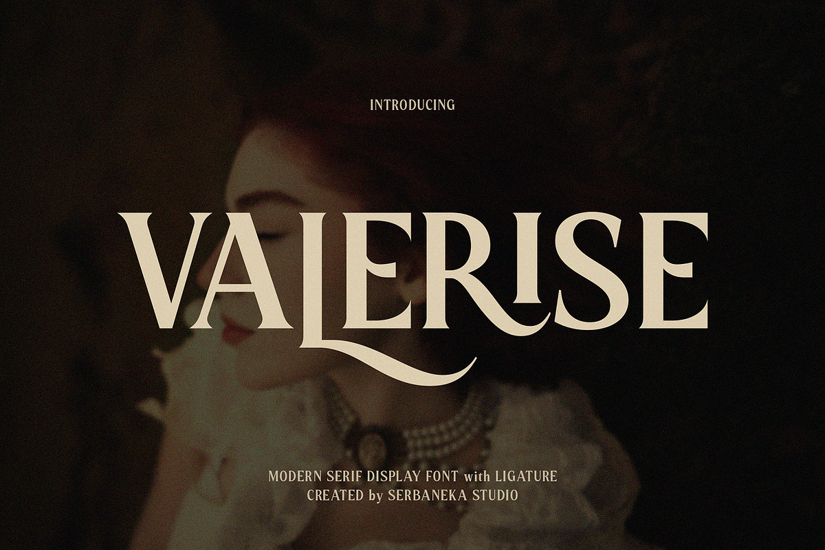 Valerise Elegant Serif Display Font, a Serif Font by Serbaneka Studio (Photo 1 of 5)