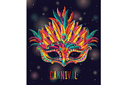 Carnival Masks vector set, a Decorative Illustration by LisaKolbasa (Thumbnail 8 of 15)