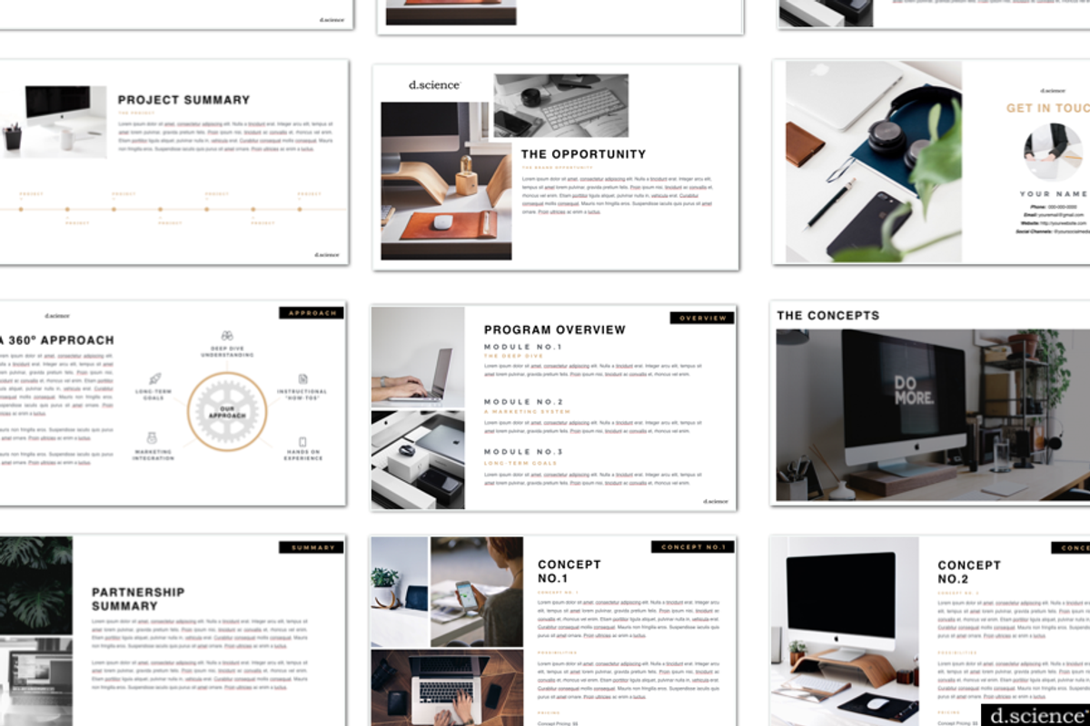 Creative Pitch Deck Bundle 50% OFF, a Presentation Template by Template Monkey @dscience (Photo 14 of 30)