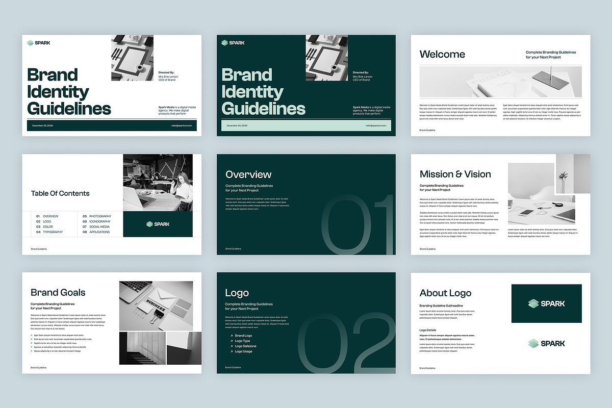 Brand Guidelines Design Figma Canva, a Presentation Template by Miyaji75 (Photo 3 of 7)