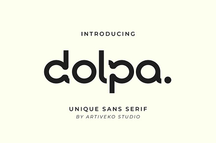 Dolpa Elegant Sans Logo Font, a Sans Serif Font by Artiveko