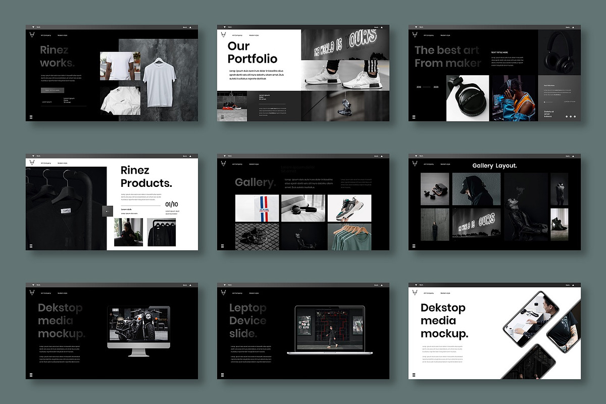 Rinez - Business Google Slide Templa, a Presentation Template by Dens Creative Studio (Photo 4 of 6)