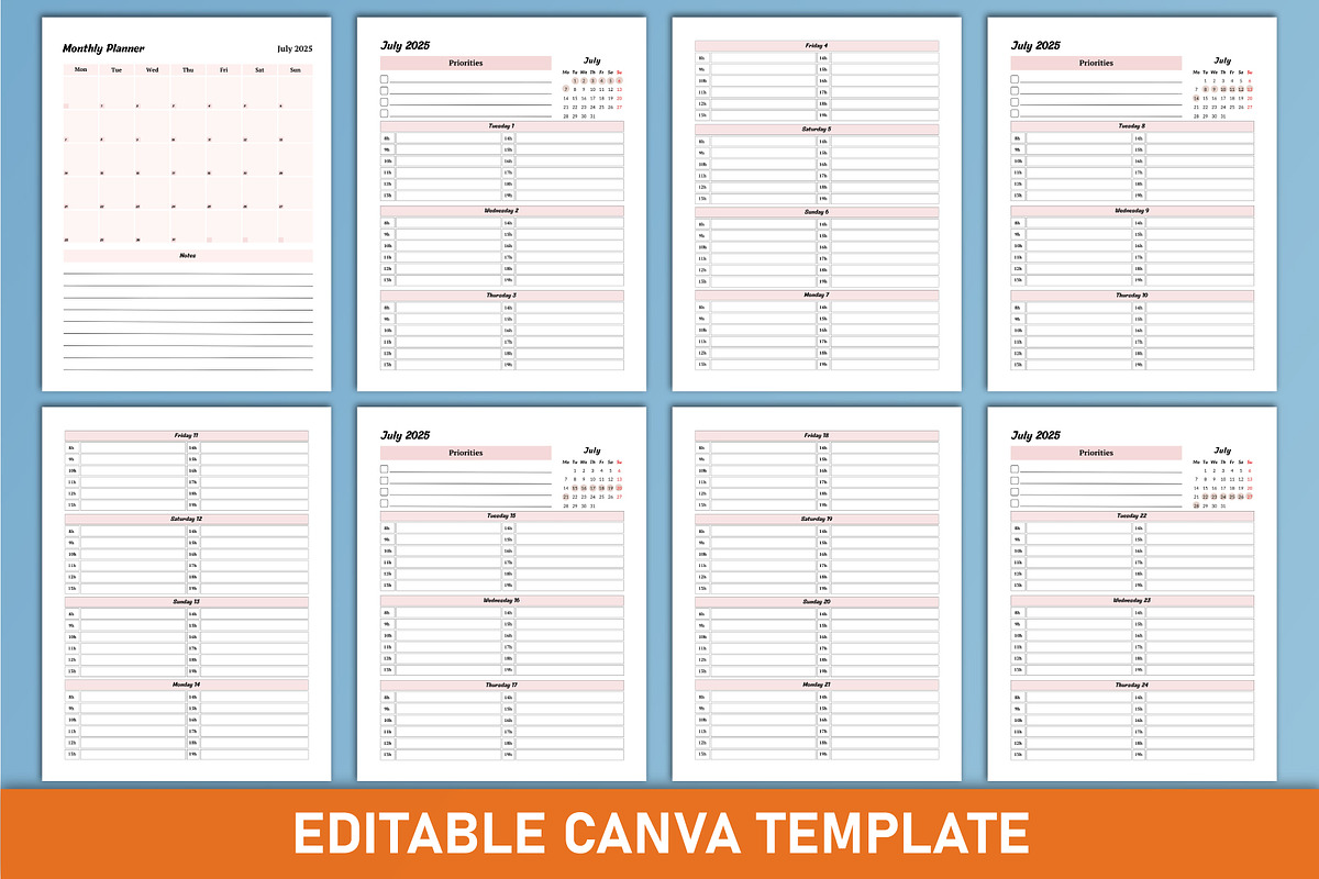 2024-2025 Academic Planner Canva, a Stationery Template by Mustafiz (Photo 5 of 5)