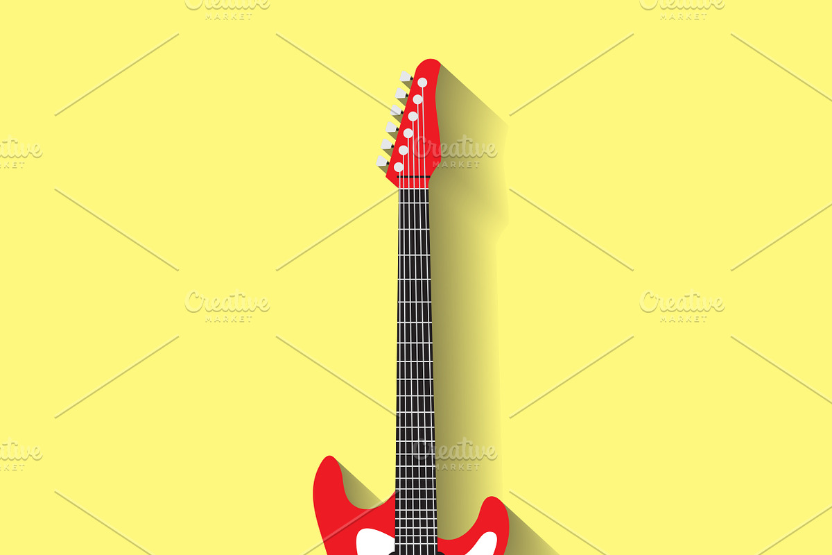 Vector guitars set, an Object Graphic by iconerstock (Photo 6 of 10)