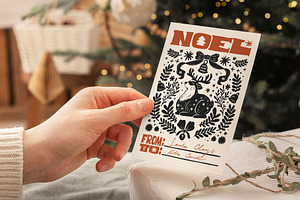 Linocut Christmas Posters And Card