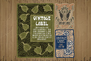 Label Art Nouveau - sets, a Decorative Illustration by Stanislav Kharchevskyi (Thumbnail 4 of 12)