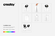 Neoprene Wine Bag Double Mockup Set, a Product Mockup by creatsy4 (Thumbnail 9 of 10)