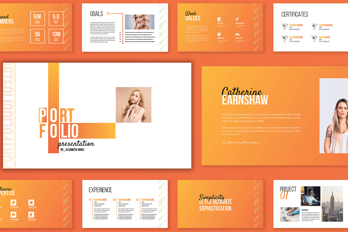 Minimal Portfolio Presentation, a Presentation Template by Mighty-Slide (Photo 1 of 6)