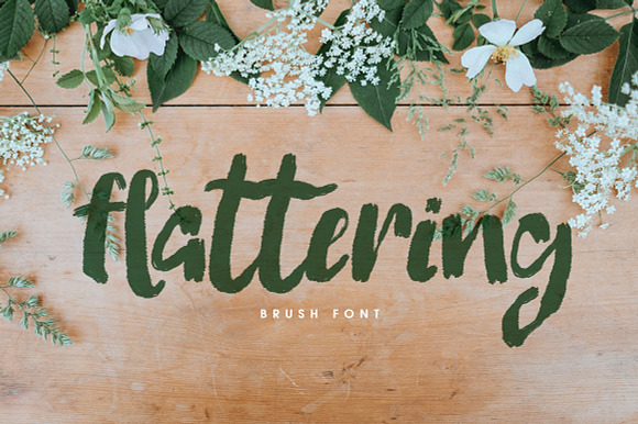 Flattering Font preview 5